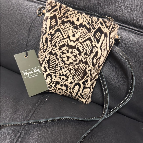 Myra Bag Black and Tan Crossbody - Picture 1 of 3